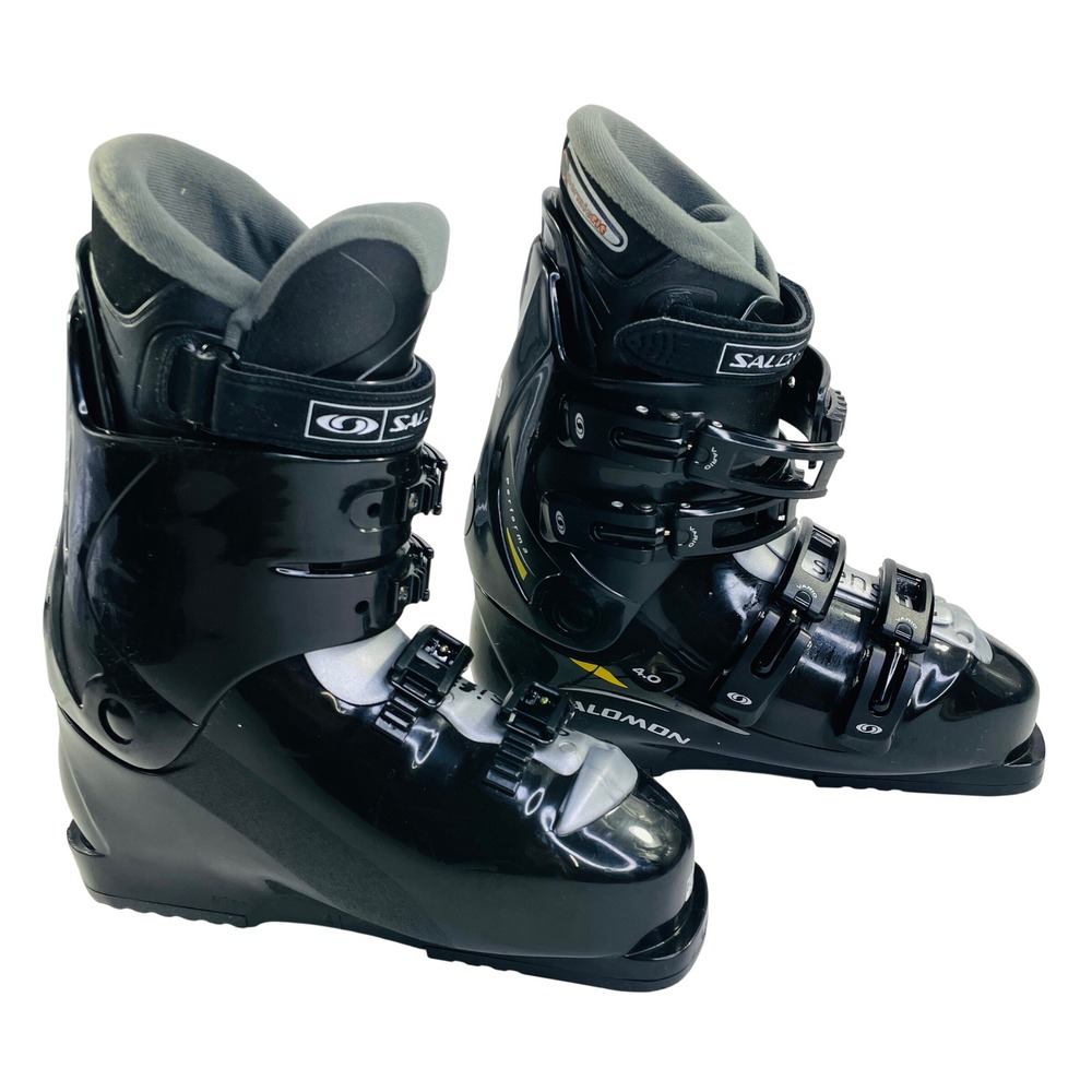 Salomon Performa 4.0 Ski Boots Black Silver Thermicfit Flex 55 Mens 8.5 26.5